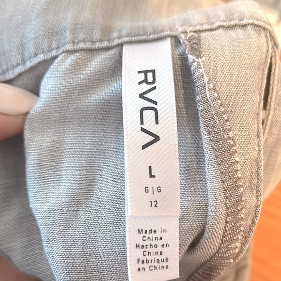 RVCA Grey Romper Cut Out Back Size Large - Picture 7 of 7
